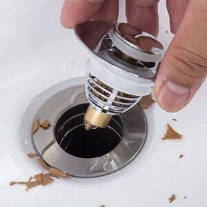 Stainless Steel Sink basin pop up strainer plug kitchen, bathroom